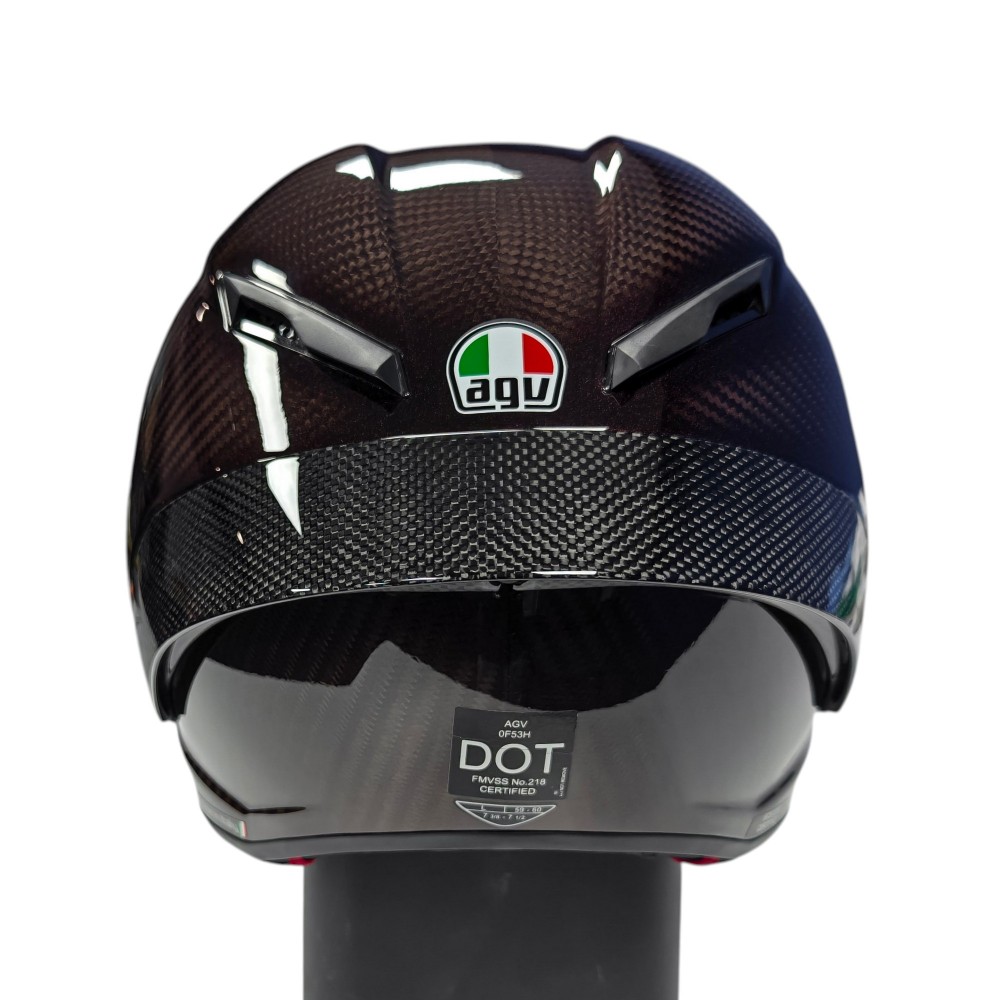 Plain Carbon Fiber Spoiler For AGV Pista GP RR AGV Corsa R Helmet