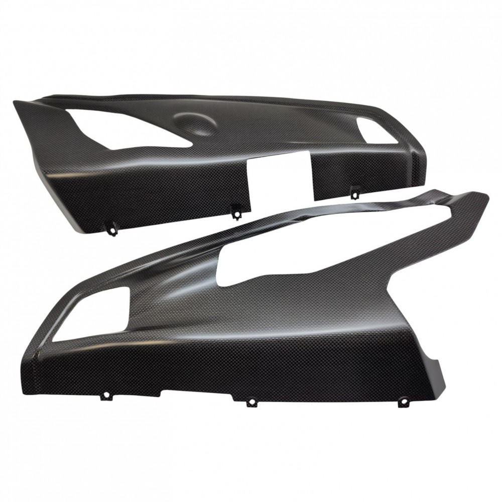 Ducati Panigale V4/V4R 2018-2022 Bottom Fairings Belly Pan Carbon Inserts Custom Kit