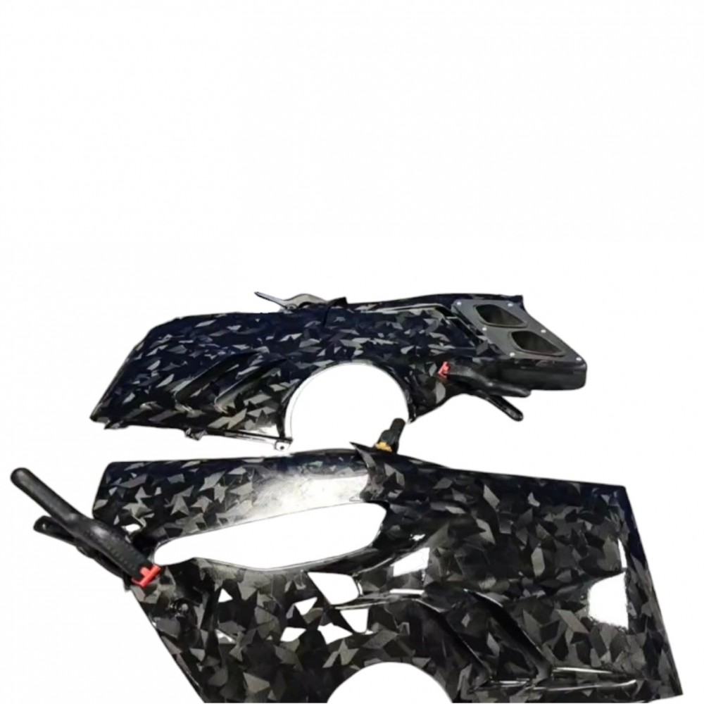 Ducati Panigale V4 Custom Termignoni Titanium Belly Pan Bottom Side Panels 2022/2024