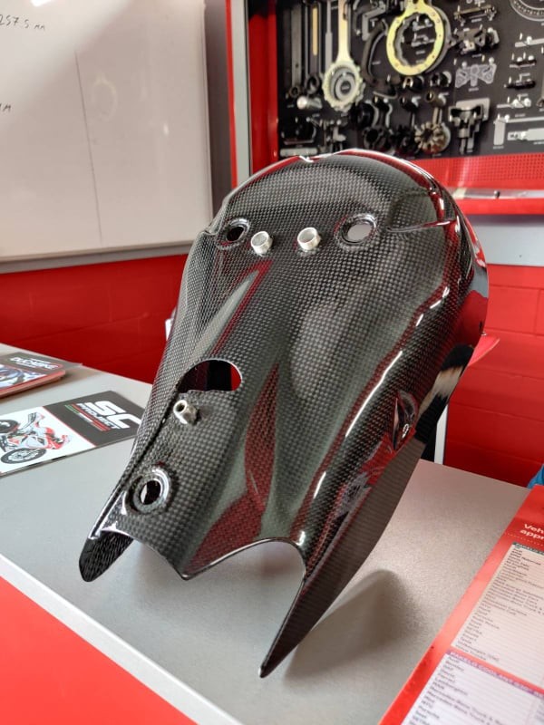 Carbon Fiber Shock Fork Cover For Ducati 899 959 1199 1299 Panigale & V2