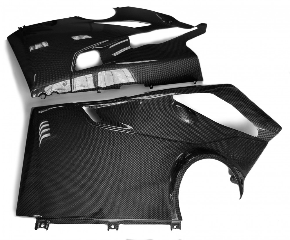 Ducati Panigale V4 Belly Pan Lower Side Panels for Akrapovič Exhaust