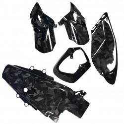 Ducati Panigale V4 Carbon Fiber Exhaust Heat Shields Kit for Termignoni Titanium