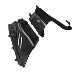 Ducati Panigale Carbon Fiber Akrapovic Belly Bottom Plug Exhaust Covers V4/V4S/V4R 2022-2024